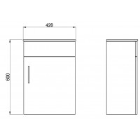 Paris 420 Cabinet Dark
