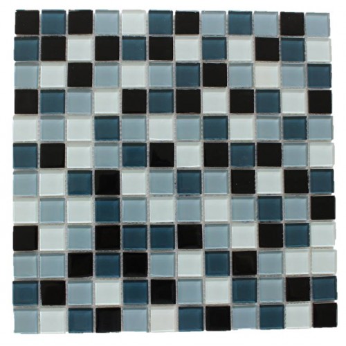 Midnight Mix Glass Mosaic 23x23