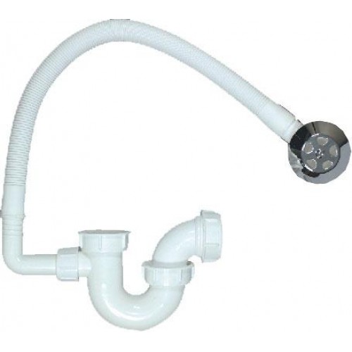 PVC Bath Trap and Overflow White