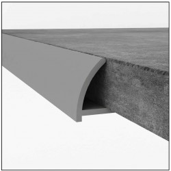 PVC Edge Trim - Dark Grey 9mm x 2.4m