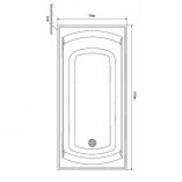 Denise 1700 Bath White