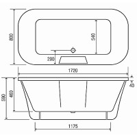 Ottawa 1720 Skirted Bath